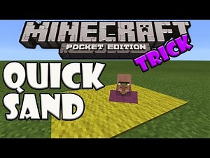QUICK SAND TRICK | Minecraft PE (Pocket Edition) "Quick Sand" Carpet