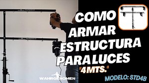 1K views · 17 reactions | Como Armar Stand Para Luces Con Manivela De...