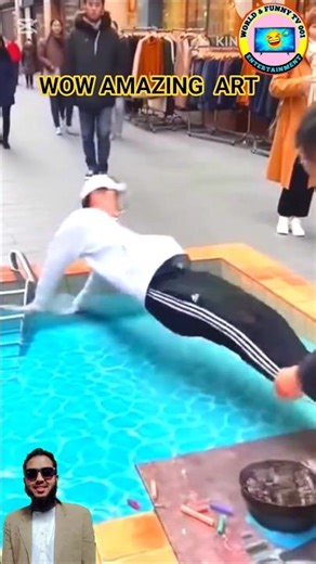 Realistic 3D Art Prank! 🤣 Must Watch || Art Funny #passobemsolto #3dstreetart #artfunny #artprank