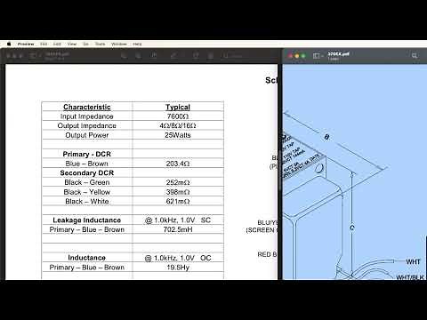 Calculating power and output transformers using spreadsheets