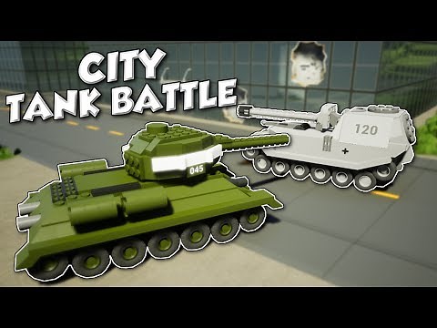 MULTIPLAYER CITY TANK BATTLE! - Brick Rigs Multiplayer Gameplay & Challenge