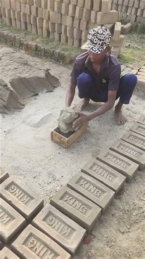 ADOBE BRICKS MAKING BRICKS ACTIVE MAN #hardworking #construction #muddy #iteam #satisfying #puller