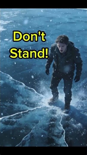 If Ice Starts Cracking Under Your Feet.. Do This Immediately 🥶