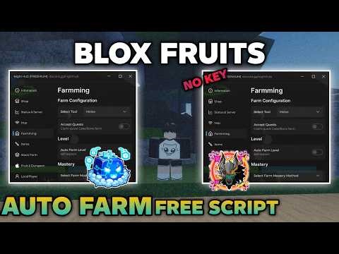 Blox Fruits Script – NO KEY, Auto Farm, Fast Attack, Auto Raid, Race V4
