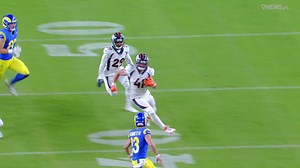Stetson Bennett throws pass directly to Drew Sanders for INT and chaotic return