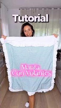 Tutorial Manta con Volantes. Manta bebé DIY #costuracreativa #costurabebé #diy #personalizado
