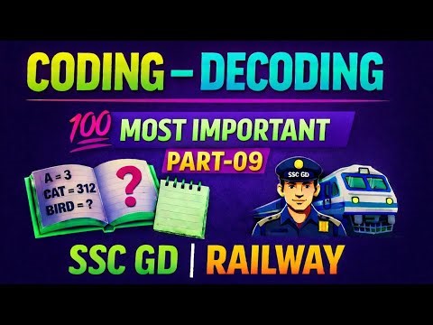 Coding–Decoding | Most Important Questions | PART-09 | SSC GD & Railway