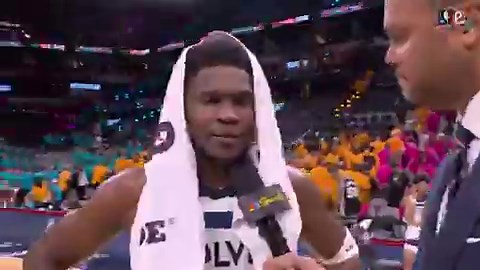 Anthony Edwards was very critical of himself after Game 1 of Timberwolves-Spurs:“Ah man, I made so many mistakes at the end of the game. I'm disappointed in myself… For me, 75% of the game for me is my mind. My mind's got to be where it needs to be and in the last 2 minutes of the game, it wasn't. I gave up 2 offensive rebounds, turned the ball over. Yeah. I'll be better."“We've just got to stay locked in on the game-plan, especially myself man. I can't give up 2 offensive rebounds to Champagnie