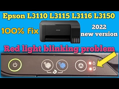 Epson L3110 L3115 L3116 L3150 Red Light Blinking problem Solutions l Epson L3110 Service required