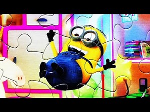 (Hura Huro ) MINIONS Despicable Me Puzzle Game Rompecabezas De Gru Margo Agnes Edith Bob Kevin Jigs