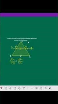 thales theorem and converse #maths