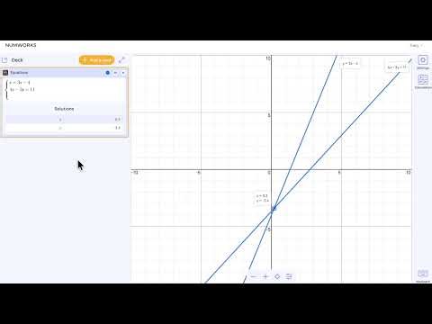 Solve a system of equations on The NumWorks Board