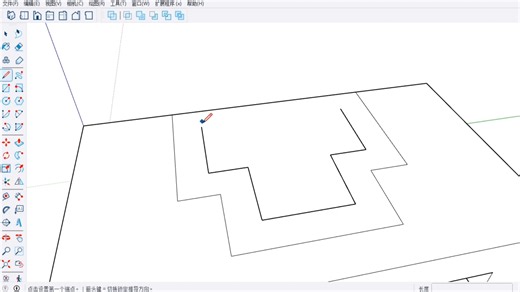 建模小白的日常：今天啃下这个小零件！SketchUp基础操作越来越丝滑，成就感直接拉满