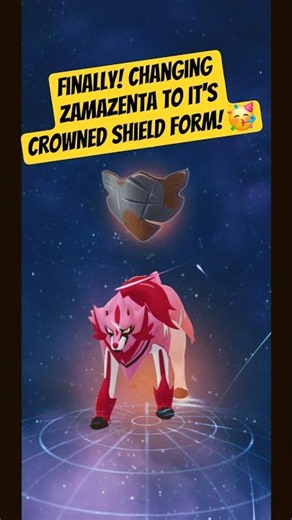 Crowned Shield Form Zamazenta! All the Steps to Change Zamazenta! 🥳🤯💫Pokémon Go. #pokemongo