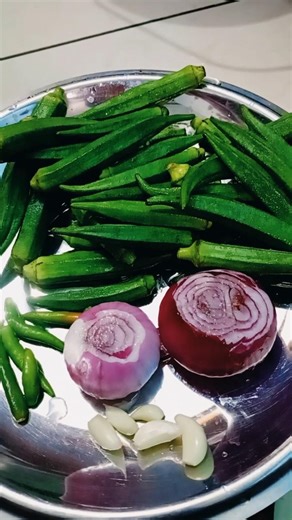 bhindi pyaj sabji recipe 😃🙂#YouTube#shorts video#recipe shorts