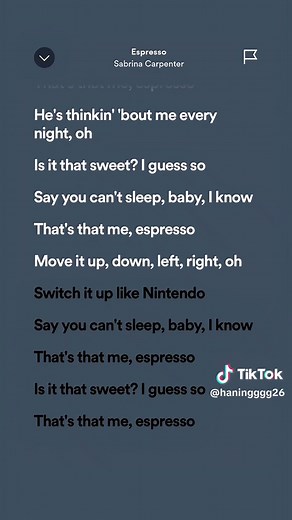 Espresso 🎶 - Sabrina Carpenter #HoneyLyricss #fullsong #spotify #fypシ | espresso