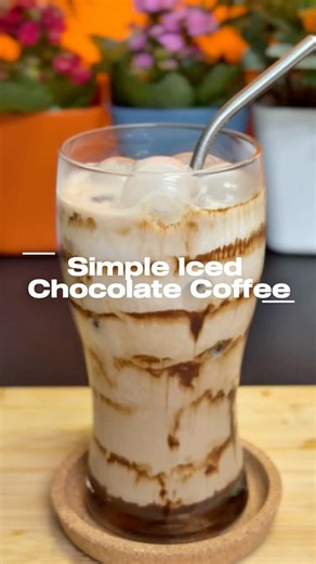 Simple Iced Chocolate Coffee | Easy Instant Coffee Recipe #coffeelovers #coffeetime #coffee #cafe