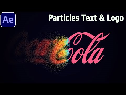 After Effects tutorial - Particles Logo & Text Animation using CC Particle System II #oe303