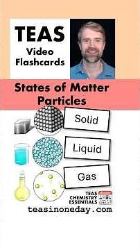 TEAS 7 Chemistry Flashcards: States of Matter and Particles
