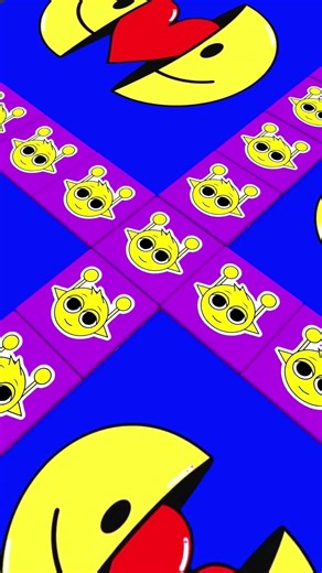 😻 Satisfying 3D Cube Animation with Cute Alien Cats 🟪✨ #shorts