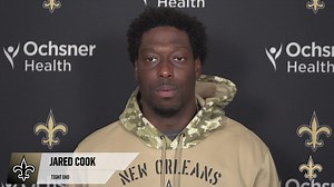 Jared Cook talks picking up where he left off last season, improvement at Saints training camp