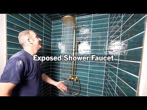 Exposed Shower Faucet | PLAN LEARN BUILD