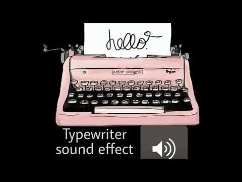 Typewriter sound effect NON copyright
