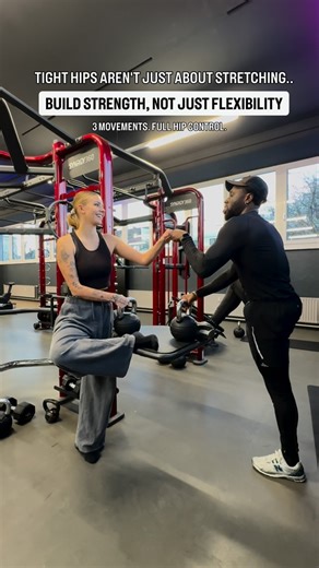 Sinan & Marie on Instagram: "Still stretching your hips and feeling stuck? We used to think tight hips were just a flexibility issue. Turns out, they’re often about missing strength and control. Most people train hips back and forth. We train them side to side too. These 3 movements help us build stability and strength through range 🙏🏽not just stretch for temporary relief. Strong hips move better. Better movement feels different. This is how we train. Take what works for you. Save it for your 
