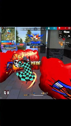 When GTK Meets Bonex 😈🌎 #shortsfeed #gtk111 #tondegamer #freefire #trending