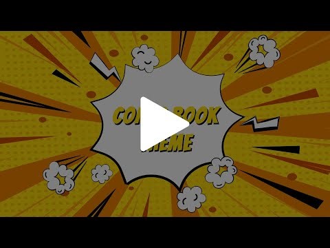 Comic Book Theme Animated PPT Template