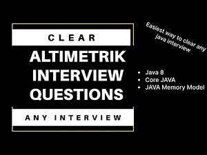 Altimetrik Interview Questions | Prepare these questions to clear any interview