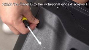 Goplus Compost Tumbler, 43 Gallon Rotating Compost Bin Barrel, Dual Chamber Tumbling Composter with Sliding Door, Gloves, Aeration System for Outdoor, Garden, Yard