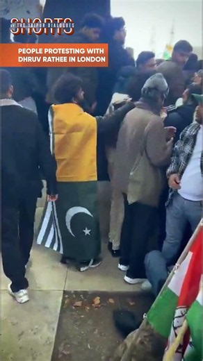 People Protesting With Dhruv Rathee In London