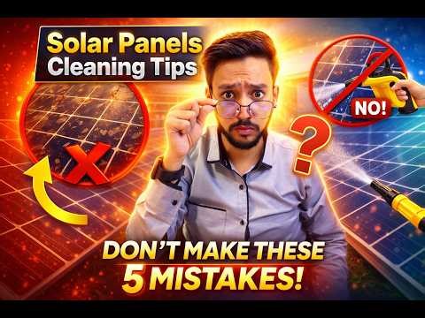 Don't Clean Your Solar Panel Before KNOWING These 5 COMMON MISTAKES