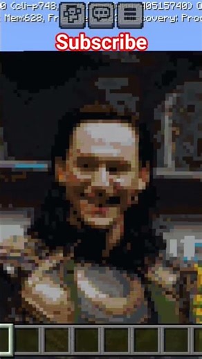 I build Loki in minecraft 😱 #shorts #viral #loki #minecraft