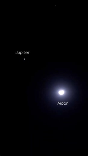 Moon and Jupiter Conjuction🤩🔭 #telescope #abovethestars #astronomy #space #astrophotography#moon