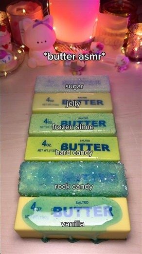 blue candy butter squishies asmr🫐🧊🫧 #asmr #squishy #asmrforsleep