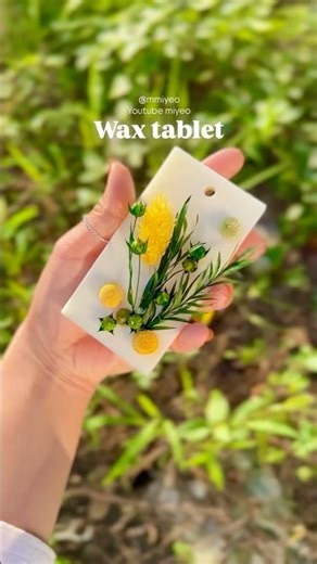 꽃으로 꾸며본 왁스타블렛 만들기🍀