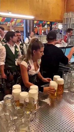 How Can She Carry So Many Beer Glasses