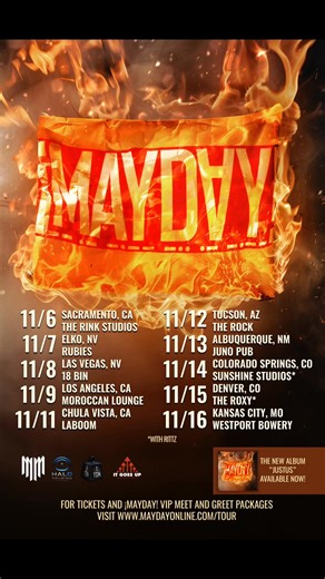 10 Shows left to catch the JUSTUS TOUR. Tickets and VIP Meet and Greet Passes available at MaydayOnline.com/Tour | ¡Mayday!