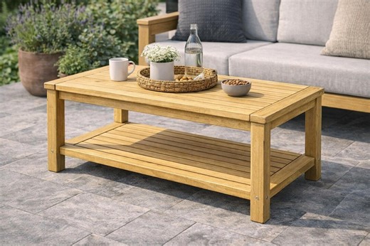 DIY Outdoor Coffee Table Plan | Nordic Style Patio Furniture (PDF Download) - Etsy