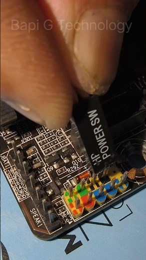 how to connect front panel jumper #motherboard #jumper #shorts