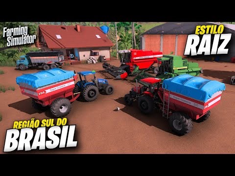 Explorando a Região Sul Do Brasil | Colheita De Trigo | Farming Simulator 22 Simulando Vida Real