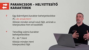 4 Windows Helyettesítő karakterek, átirányítás 2 Parancssor