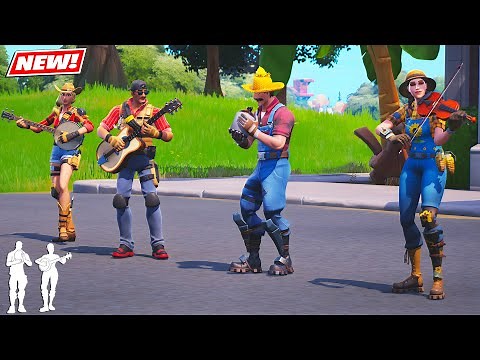 Fortnite Lady Gaga JUG BAND Emote (Synced Gameplay)