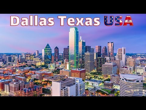 Aerial View of Dallas, TX USA 🇺🇸 In 8K 60fps – Skyscrapers, Highways, and Urban Vibes