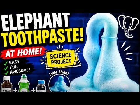 1 Minute Science Magic ! Green Foam Volcano! Elephant Toothpaste / only with chirag