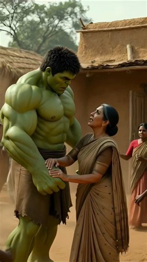 "Gaon Bachane Ke Liye Hulk Ne Alien Ko Akele Hara Diya 😱🔥 | Alien Attack Short #shorts #short #ai