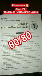 Class 10 History Chapter 1 Complete Summary | Board Exam Special #shorts