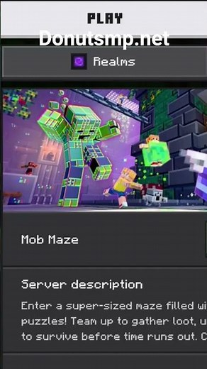 How to join donut smp (Java and bedrock) #minecraft #cpvp #drdonut #trending #viral #shorts